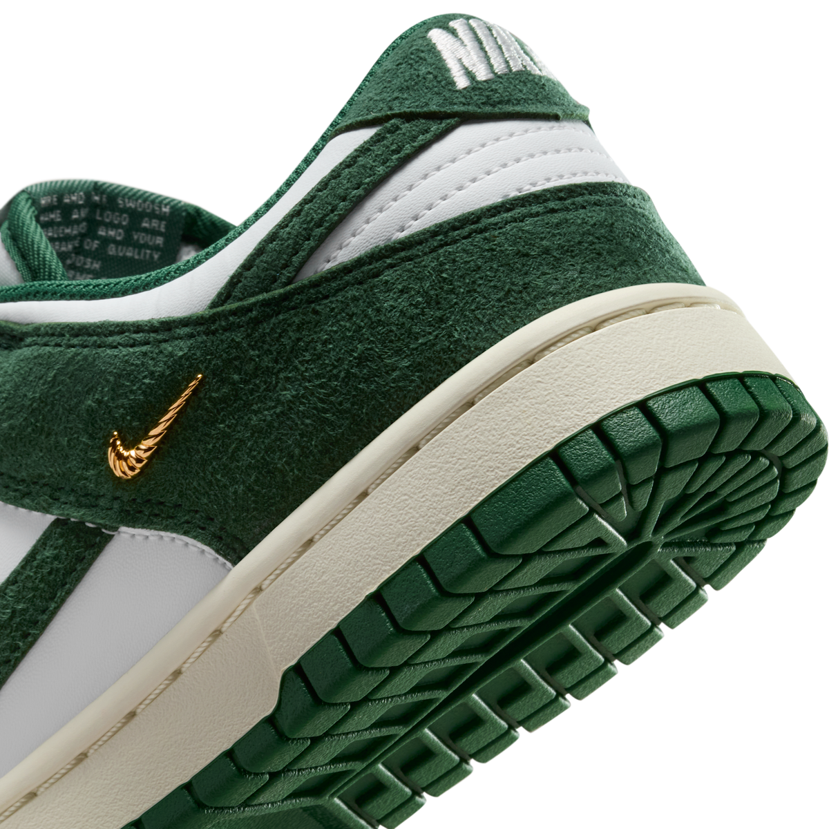 Nike Dunk Low Gorge Green Gold Mini Swoosh (Women's) | IB4417-100