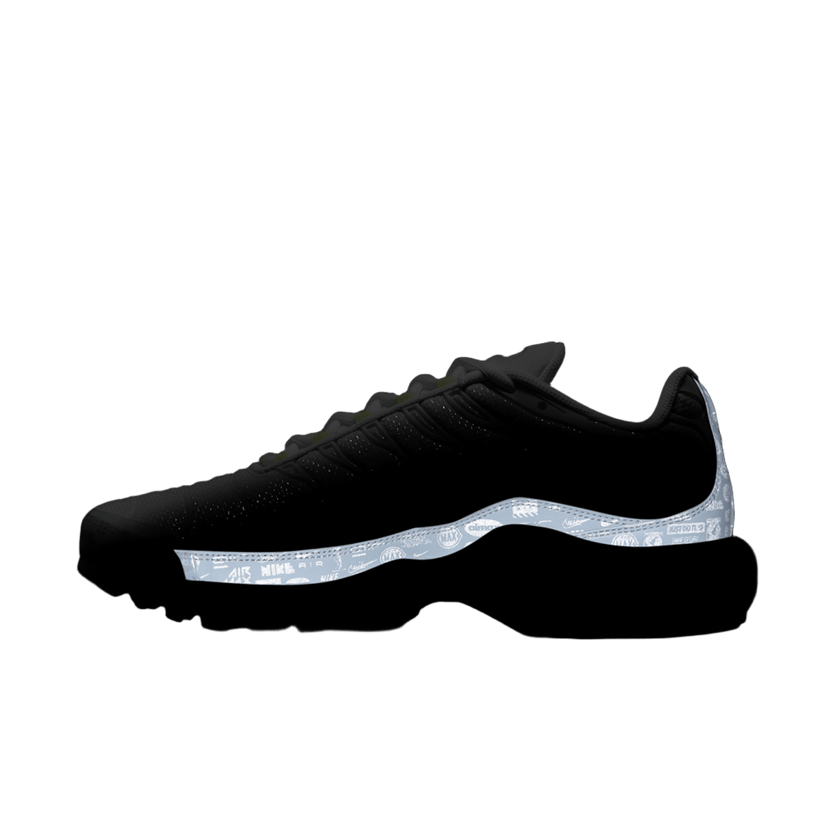 Nike Air Max Plus Platinum Grey Reflective Logos