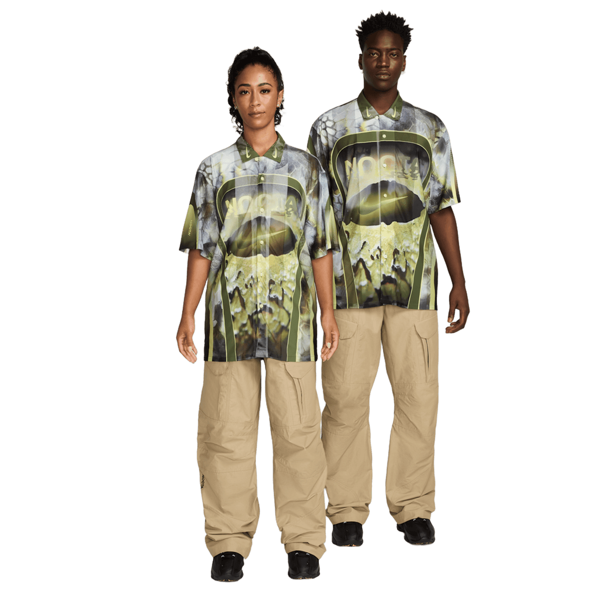 Nike x NOCTA Opal Tito Neeks Button Down Pilgrim/Oil Green/Black