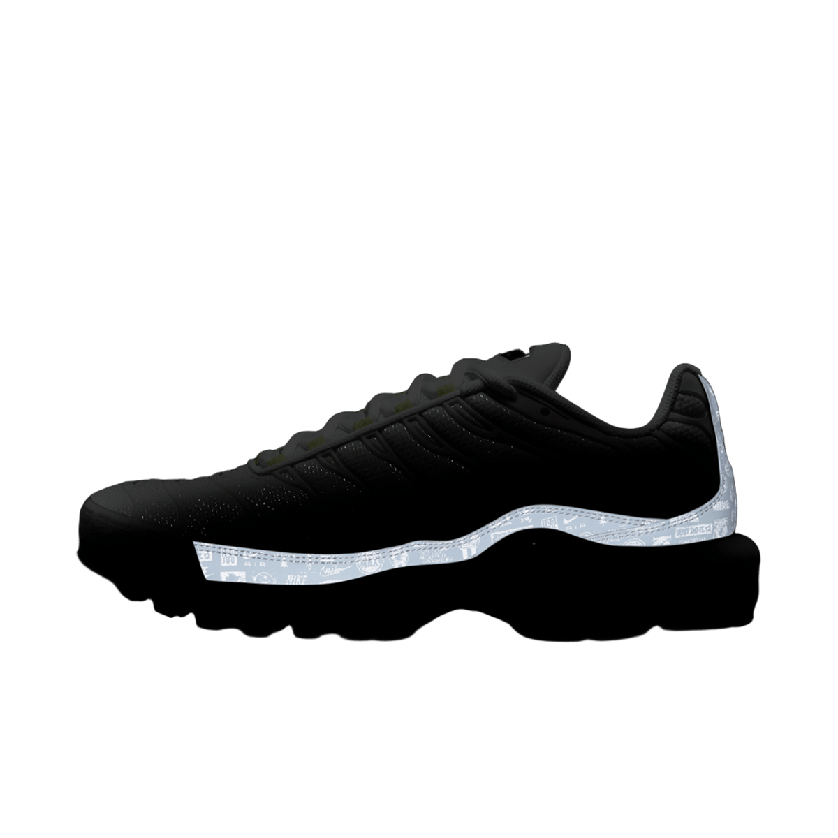 Nike Air Max Plus Platinum Grey Reflective Logos