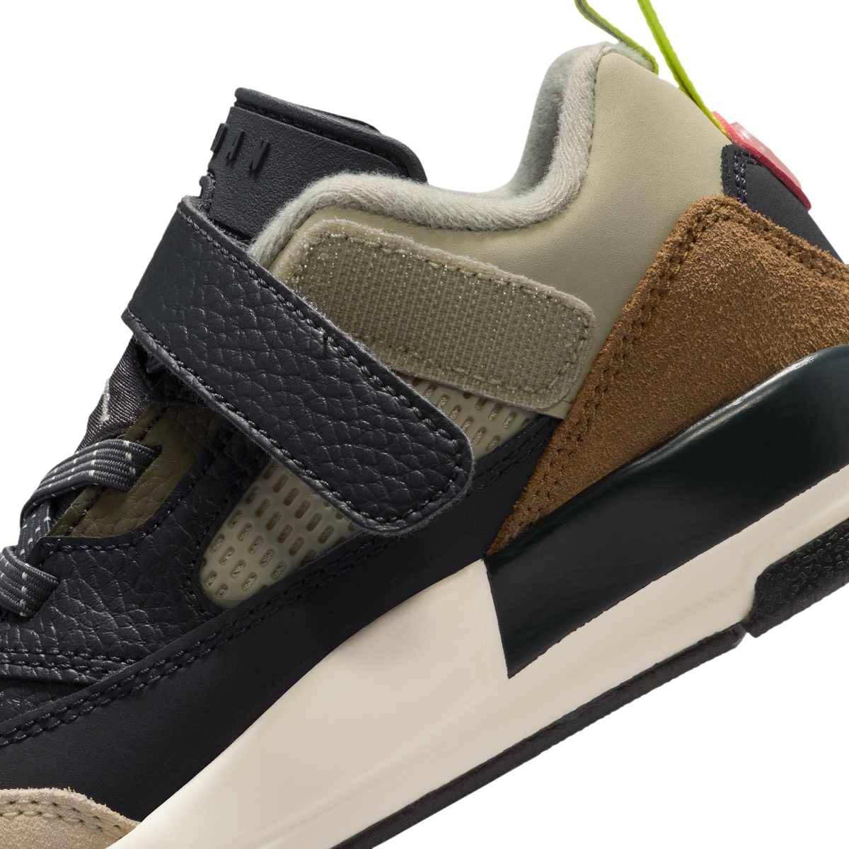 Jordan Spizike Low Anthracite Mango Cargo Khaki (PS)