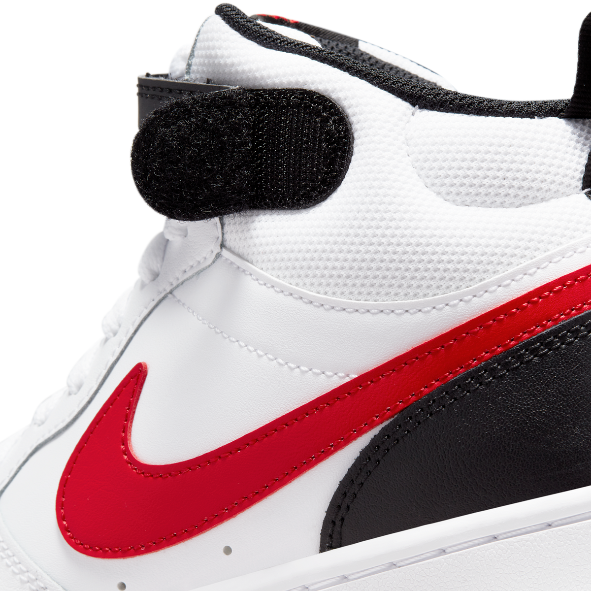 Nike Court Borough Mid 2 White University Red (GS)