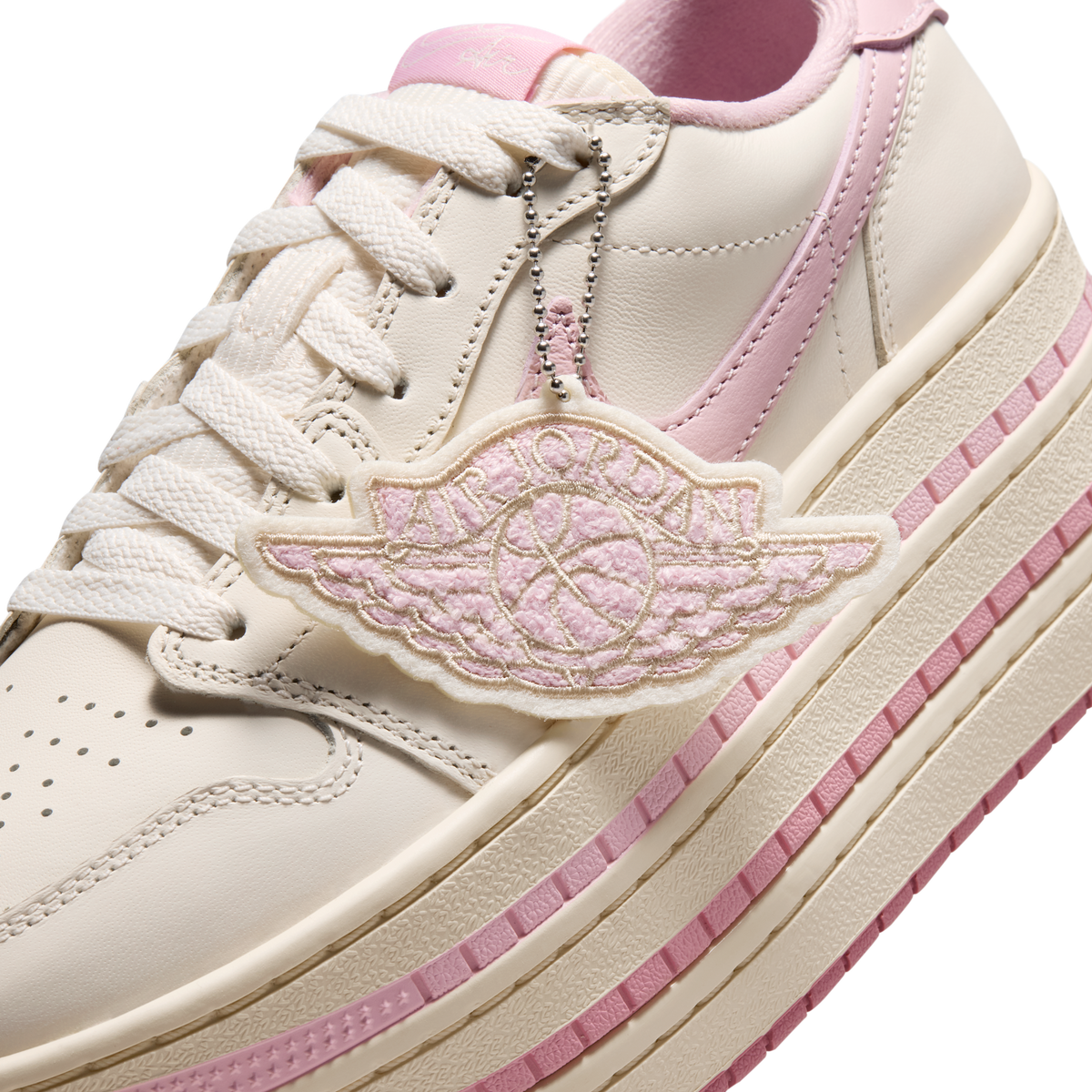 Jordan 1 Low Triple Stack Pale Ivory Iced Carmine (Women's)