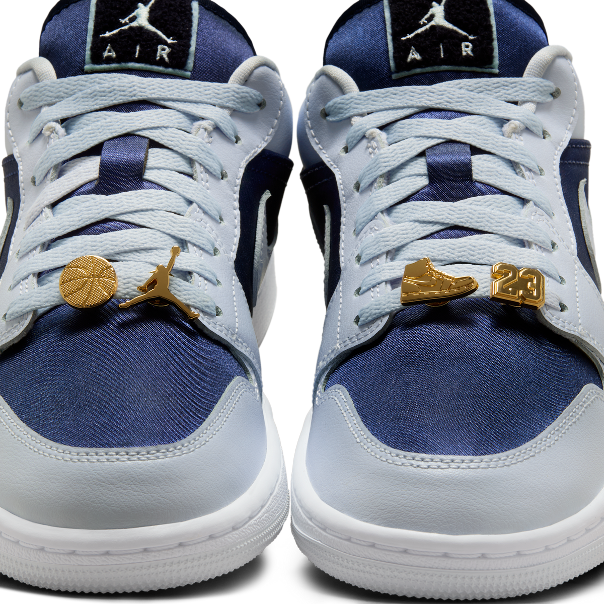 Jordan 1 Low SE Football Grey White Gym Red Midnight Navy (Women's)