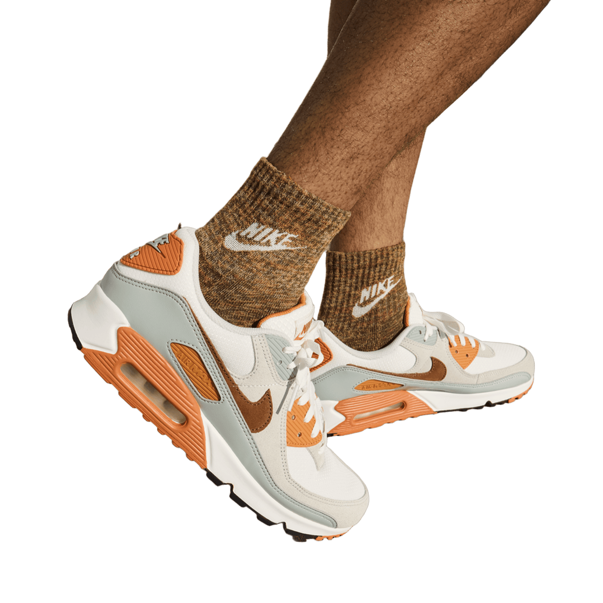 Nike Air Max 90 Summit White Monarch Light Pumice Light British Tan