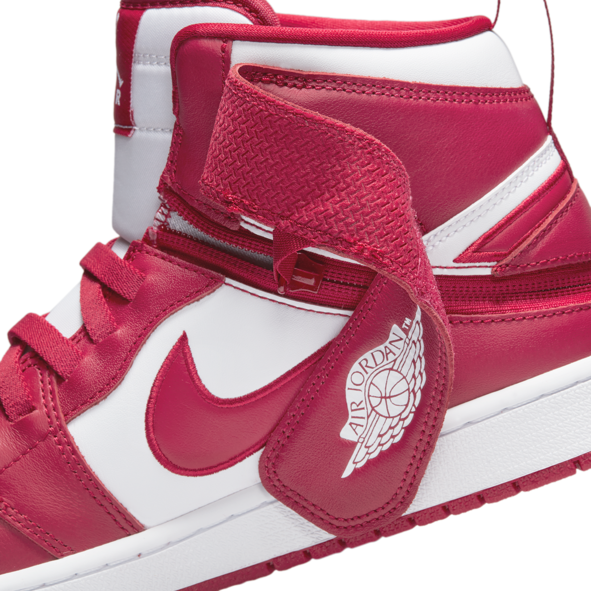 Jordan 1 High FlyEase White Cardinal Red