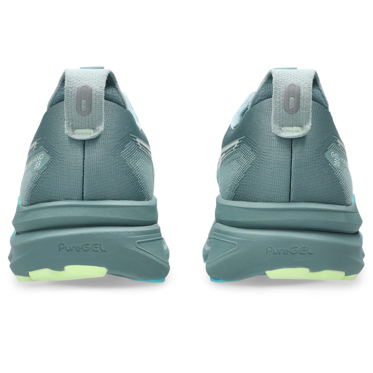 ASICS Gel-Kayano 33 Foggy Teal Illuminate Yellow