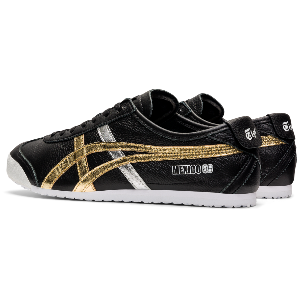 Onitsuka Tiger Mexico 66 Black Gold Silver