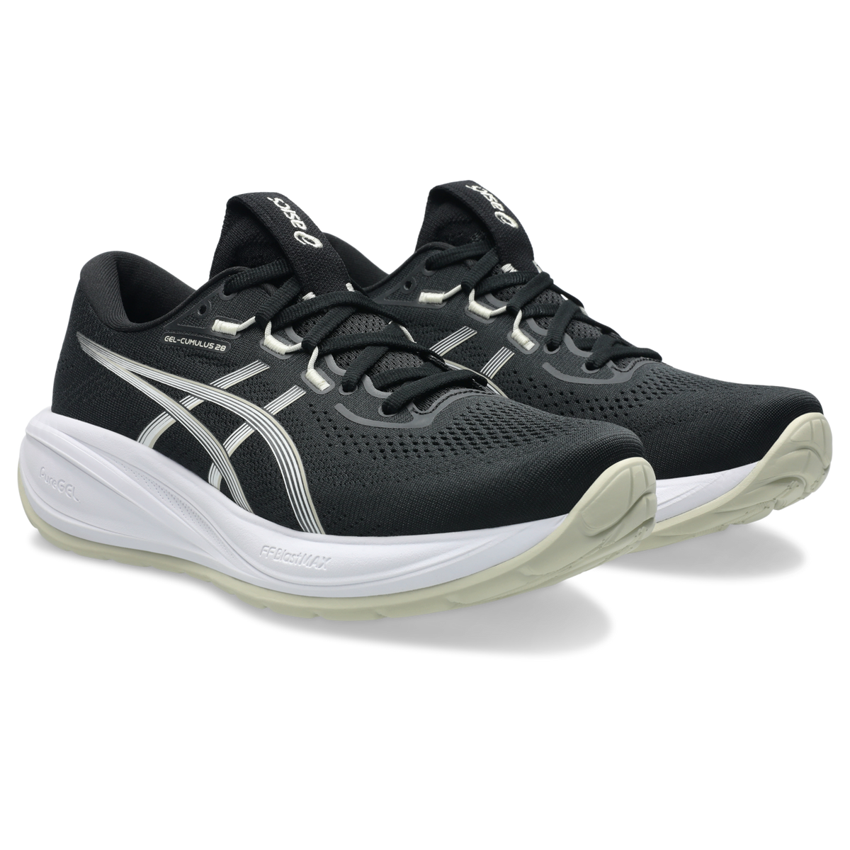 ASICS Gel-Cumulus 28 Black White (Women's)