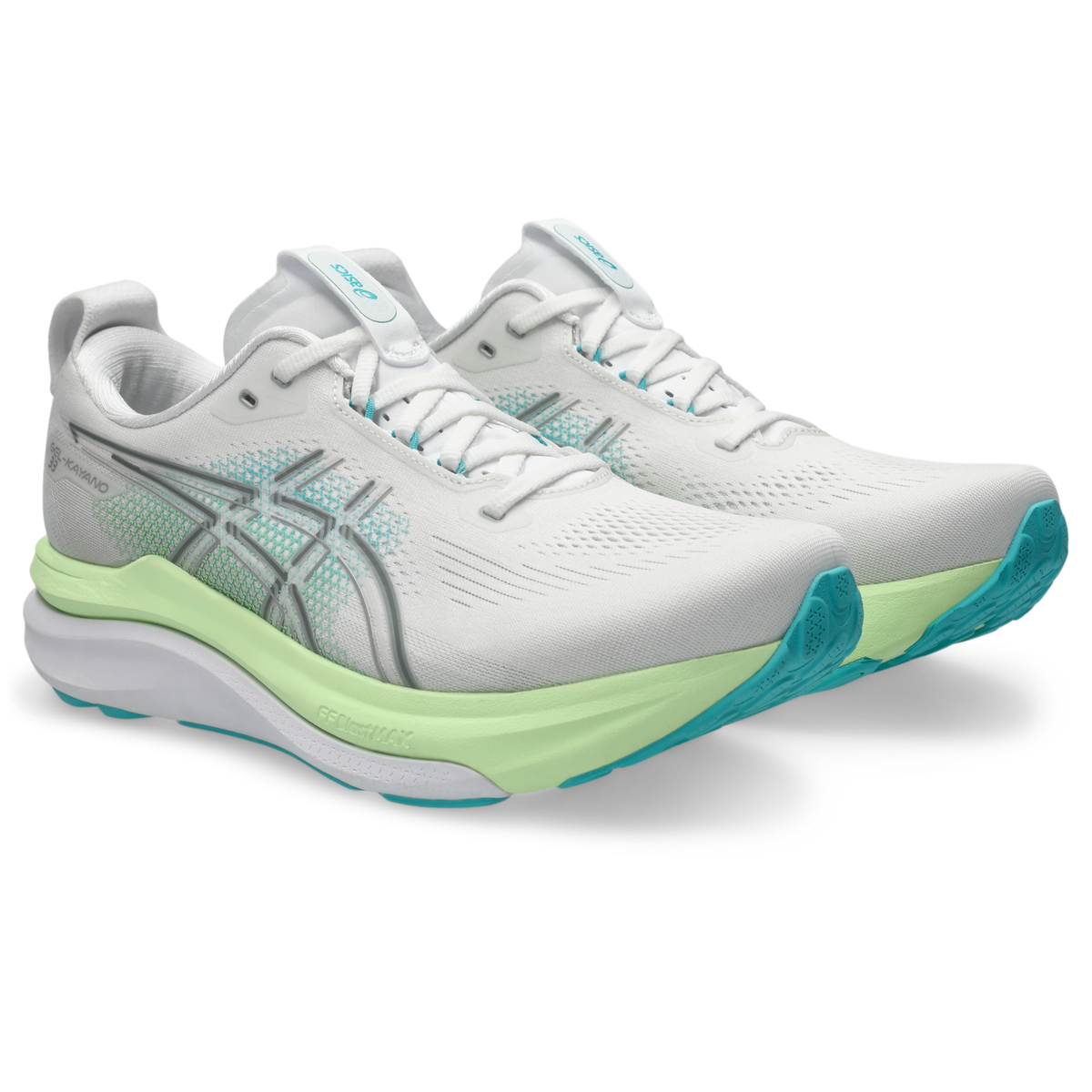 ASICS Gel-Kayano 33 White Energy Aqua