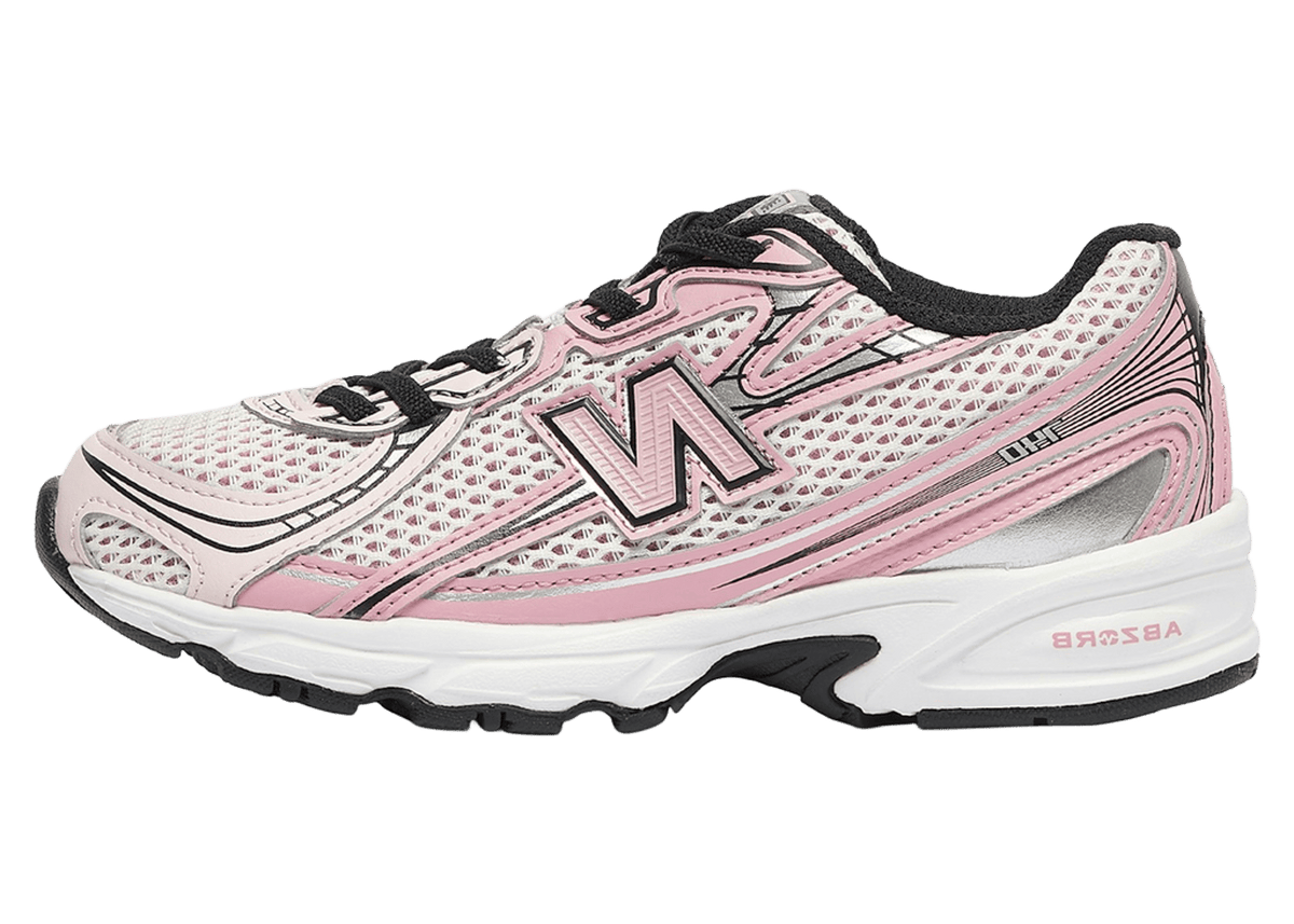 New Balance 740 Bungee Lace Washed Burgundy Pink Taffy (PS)