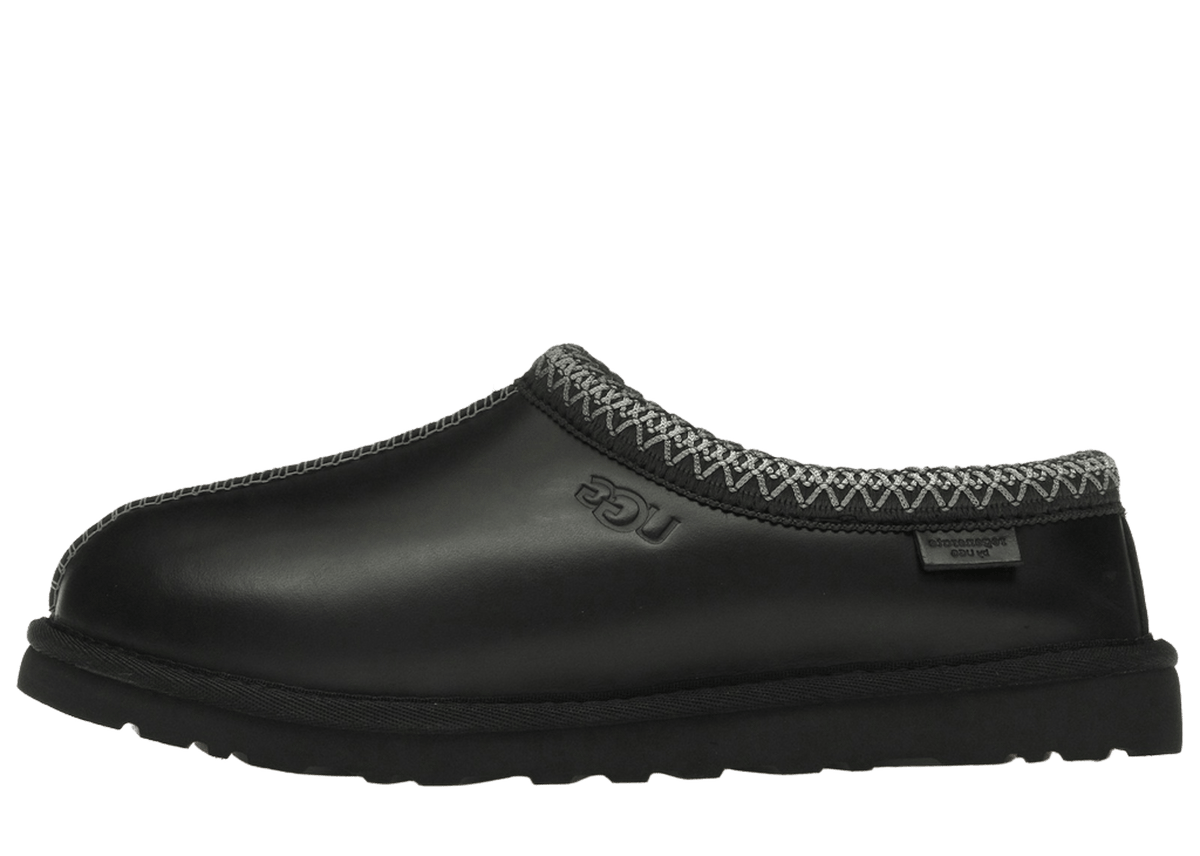 UGG Tasman LTHR Regen Slipper Black | 1163890-BLK
