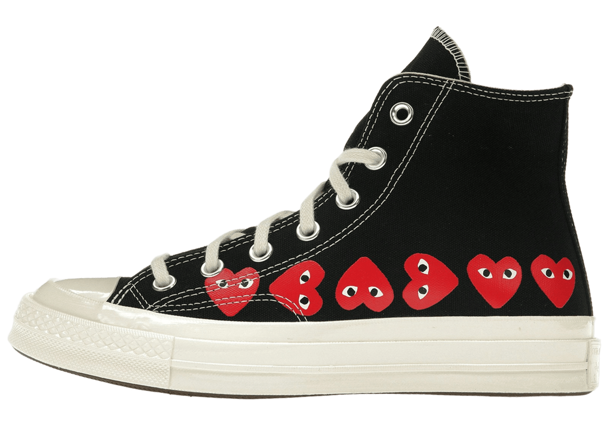 Converse Chuck Taylor All Star 70 Hi Comme des Garcons PLAY Multi-Heart Black