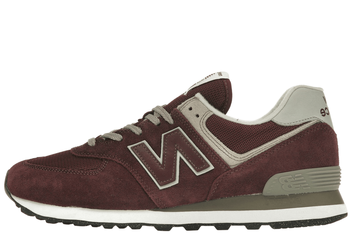 New Balance 574 Burgundy White