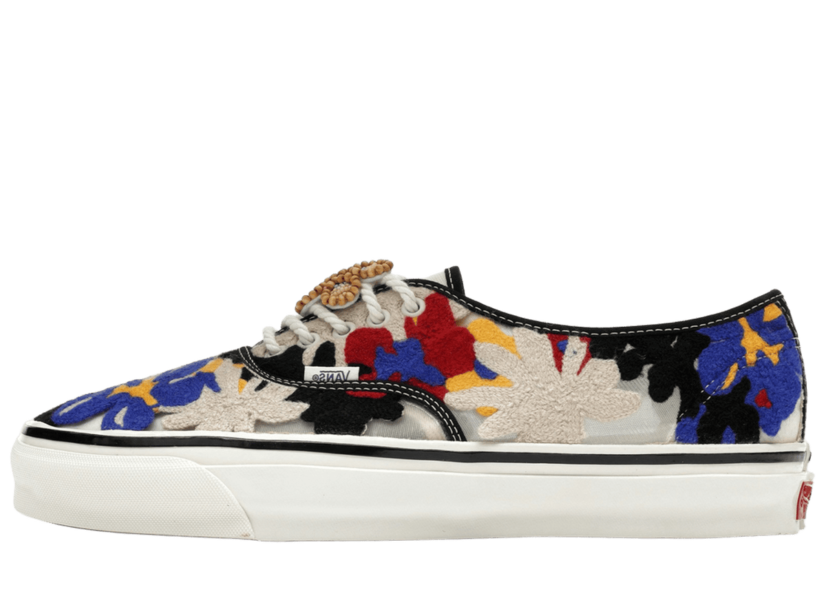 Vans Premium Authentic Needlework White Red Blue