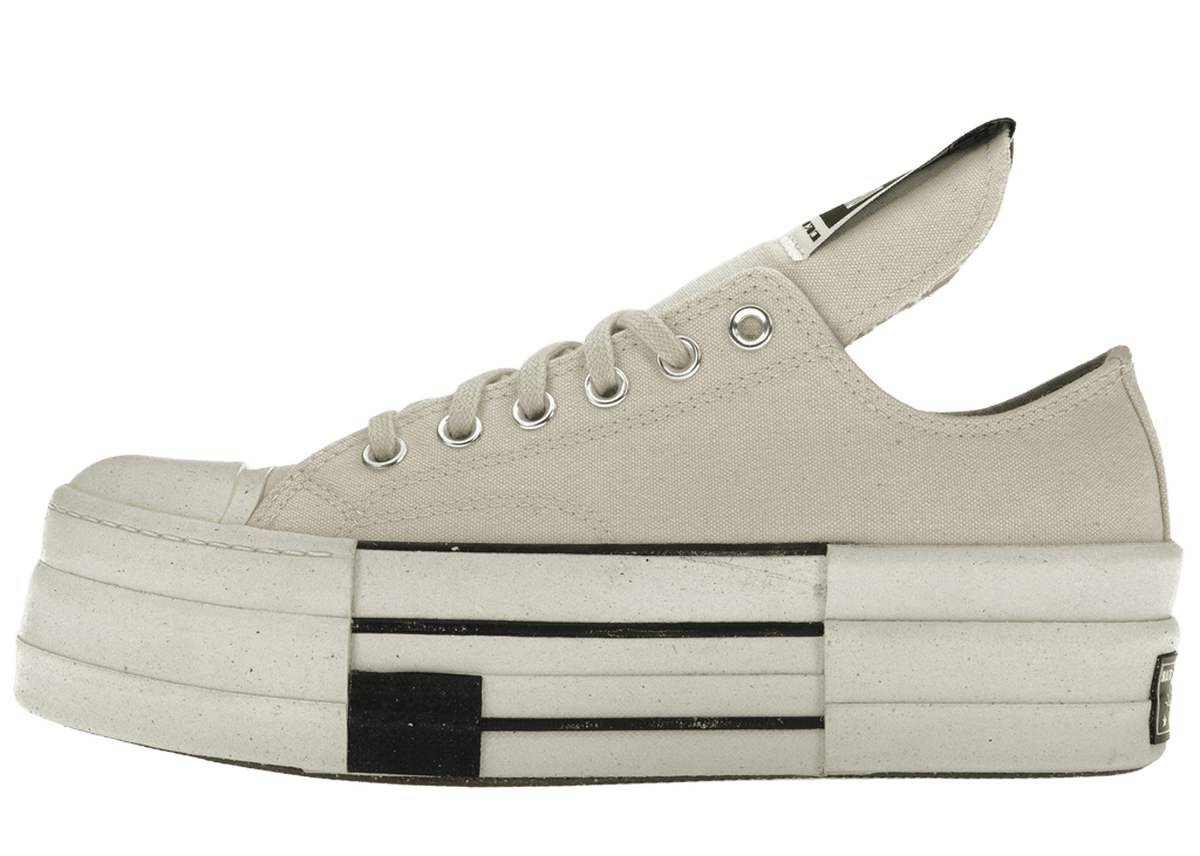 Converse DRKSHDW Chuck Taylor All Star DBL DRKSTAR Ox Rick Owens DRKSTAR Natural Ivory