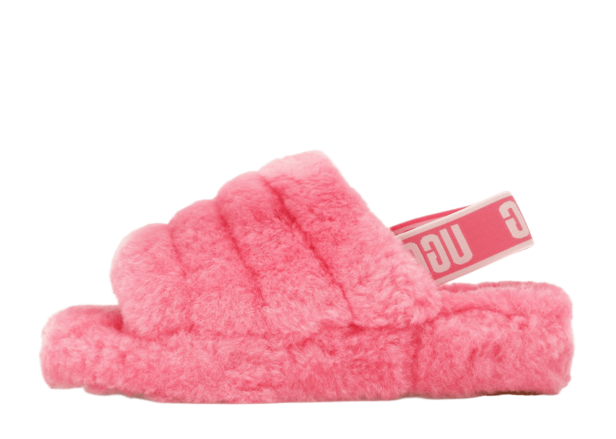 UGG Fluff Yeah Slide Pink Rose (Women's) | 1095119-PKRS