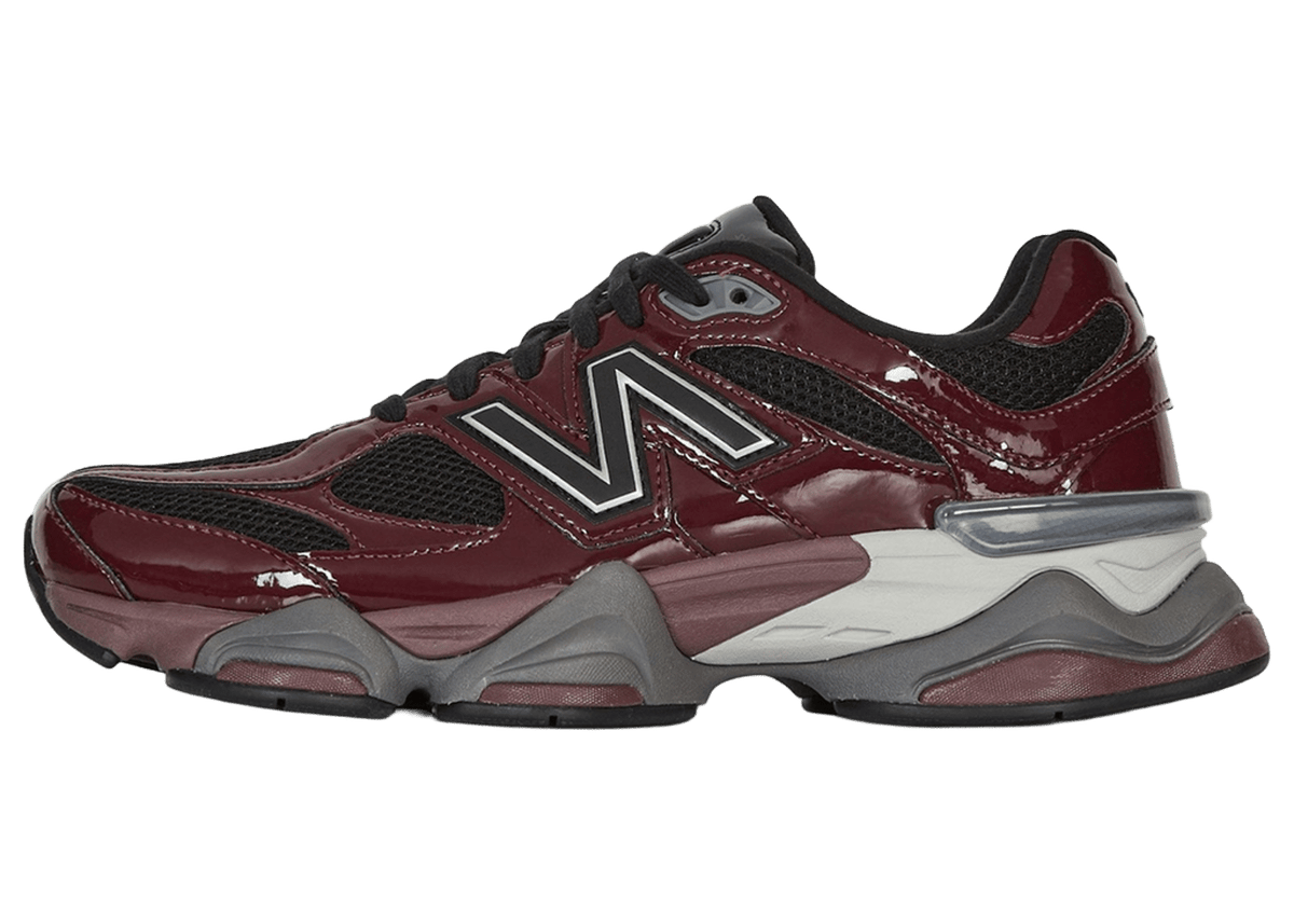 New Balance 9060 Patent Burgundy