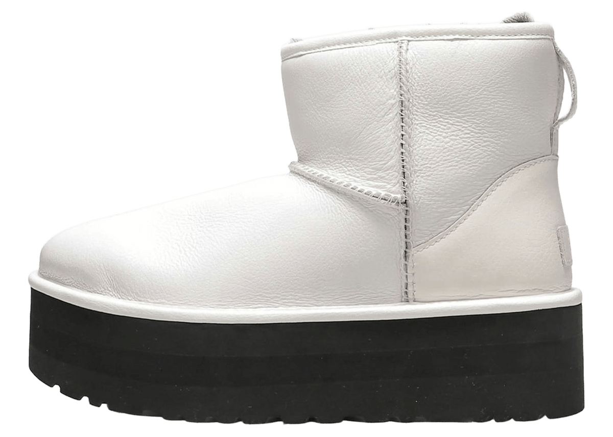 UGG Classic Mini Platform Matte Boot Ultra Matte White (Women's)