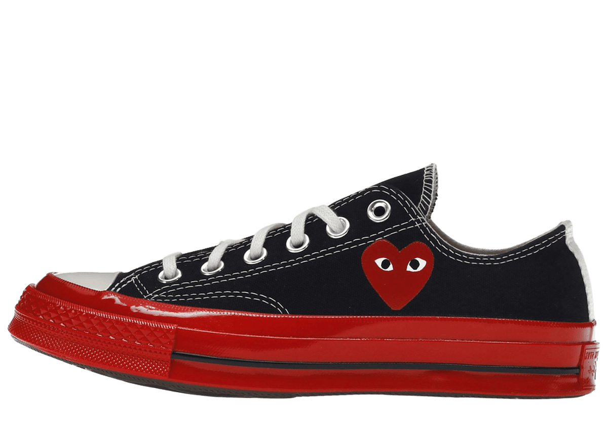 Converse Chuck Taylor All Star 70 Ox Comme des Garcons PLAY Black Red Midsole