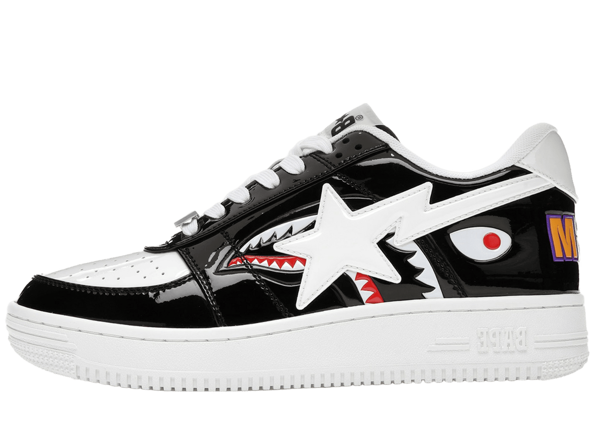A Bathing Ape Bape Sta Low Color Block Shark Black
