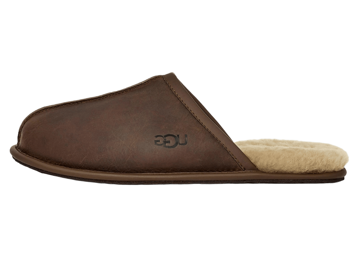 UGG Scuff Leather Slipper Tan