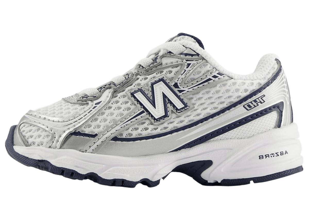 New Balance 740 Bungee Lace White Navy Silver (TD)