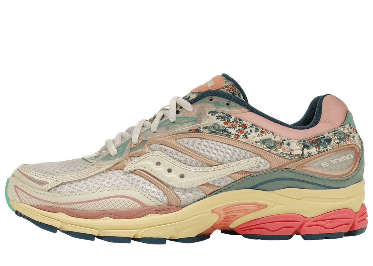 Saucony ProGrid Omni 9 Floral Beige Blue | S71015-1