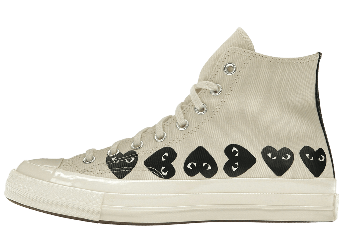 Converse Chuck Taylor All Star 70 Hi Comme des Garcons PLAY Multi-Heart Milk