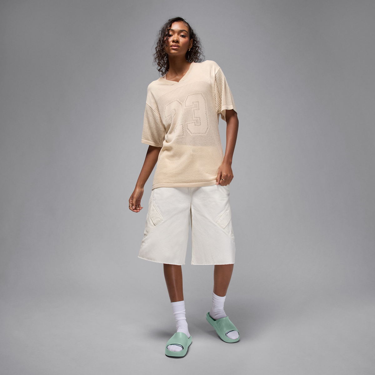 Jordan Post Slide Jade Smoke (Women's)