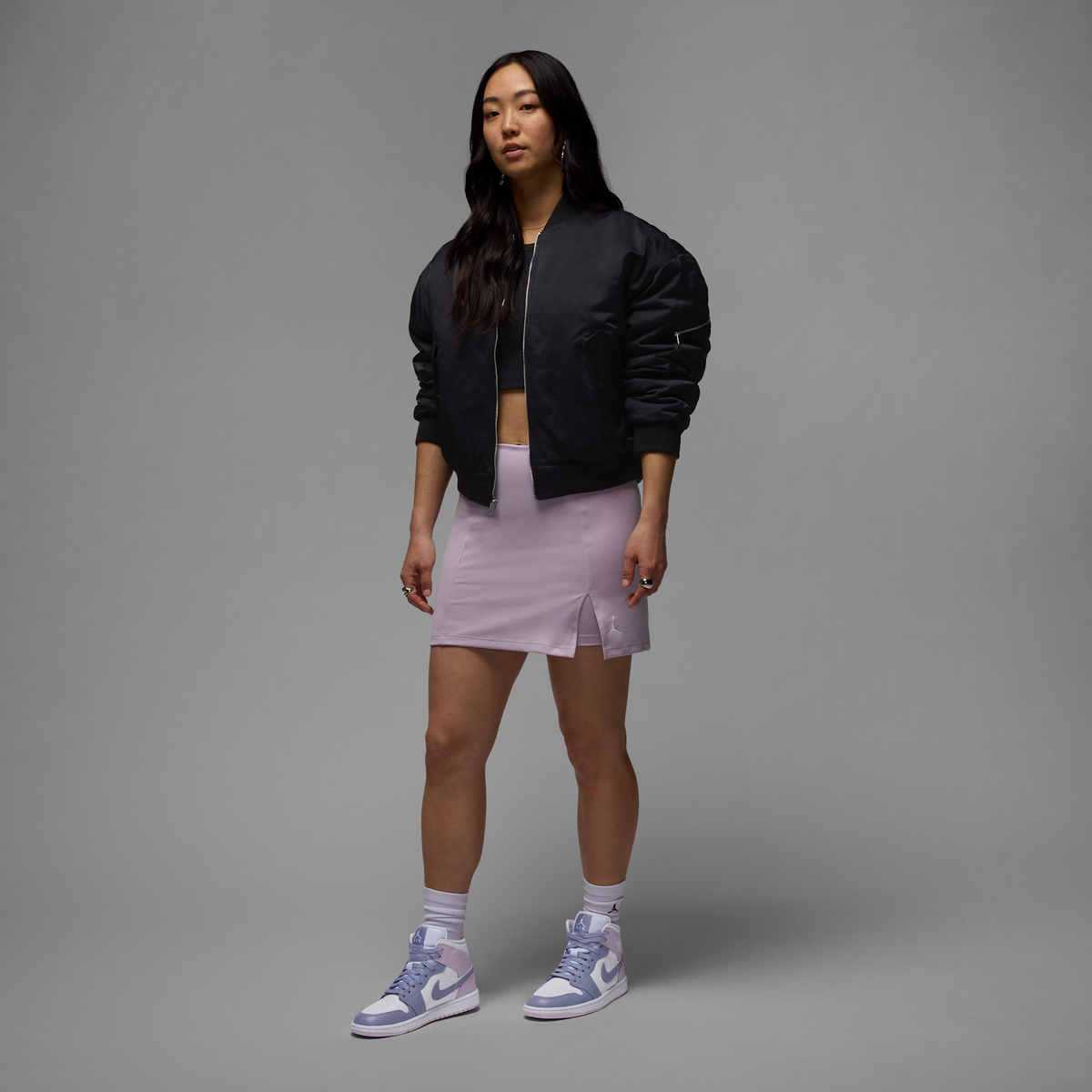 Jordan 1 Mid Indigo Haze Doll White (Women's)
