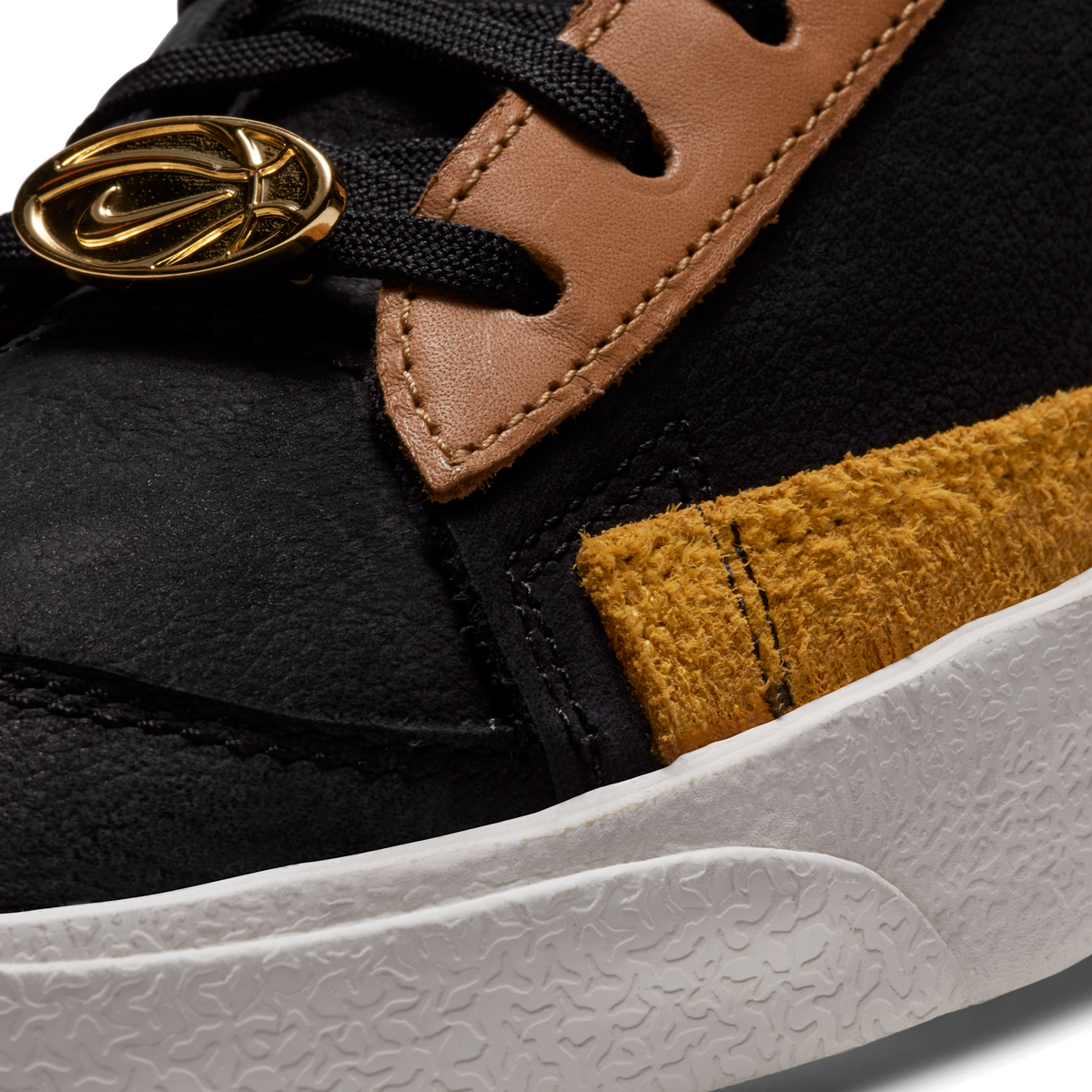 Nike Blazer Mid 77 Black Team Red University Gold (Women's) | CU6442-001