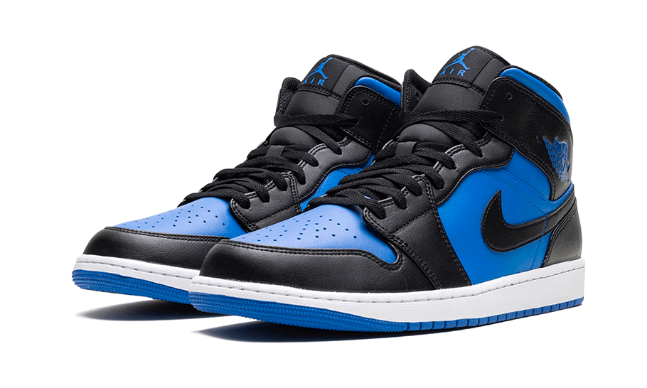 Air Jordan 1 Mid Black Royal Metallic