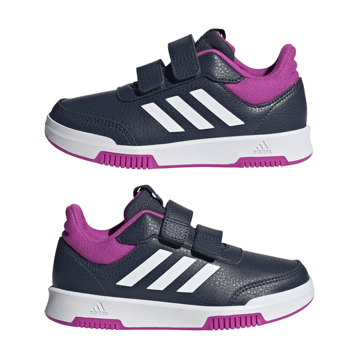 adidas Tensaur Hook And Loop Shadow Navy Cloud White Flash Pink (GS)