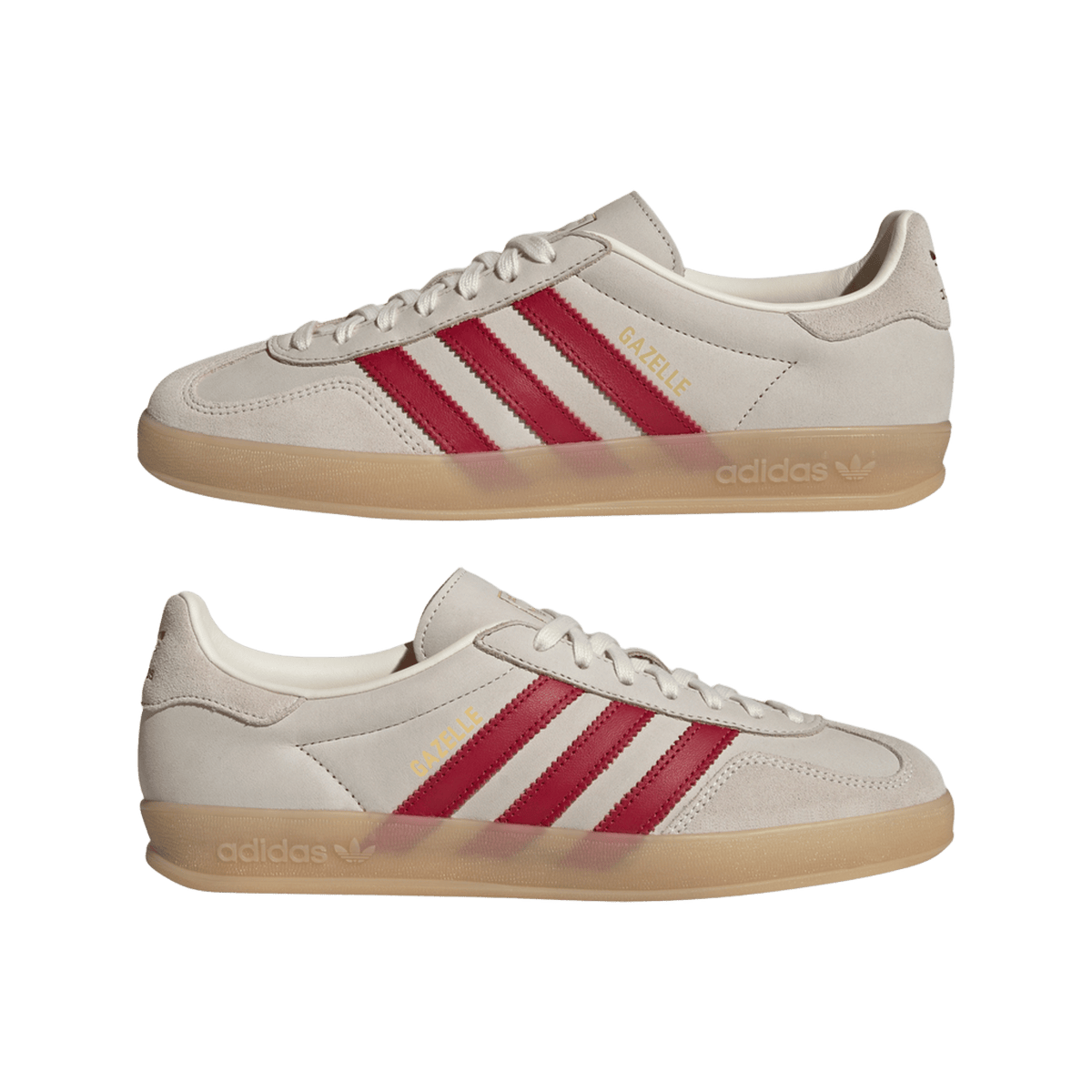 adidas Gazelle Indoor Cream White Red Gum