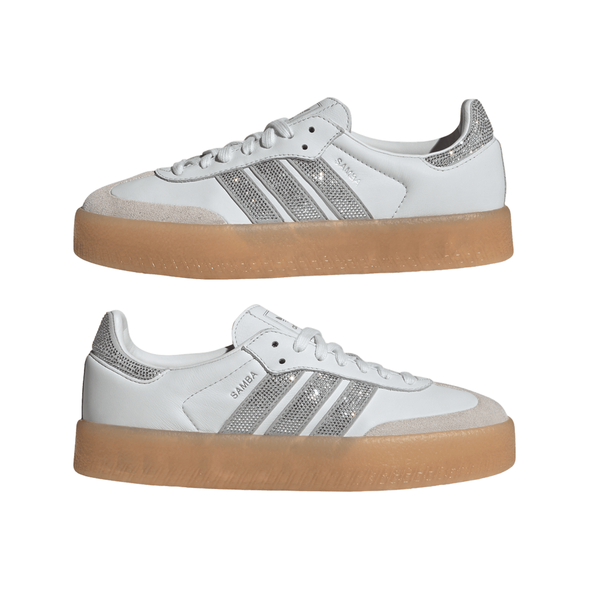 adidas Sambae Rhinestone Crystal White Silver (Women's)