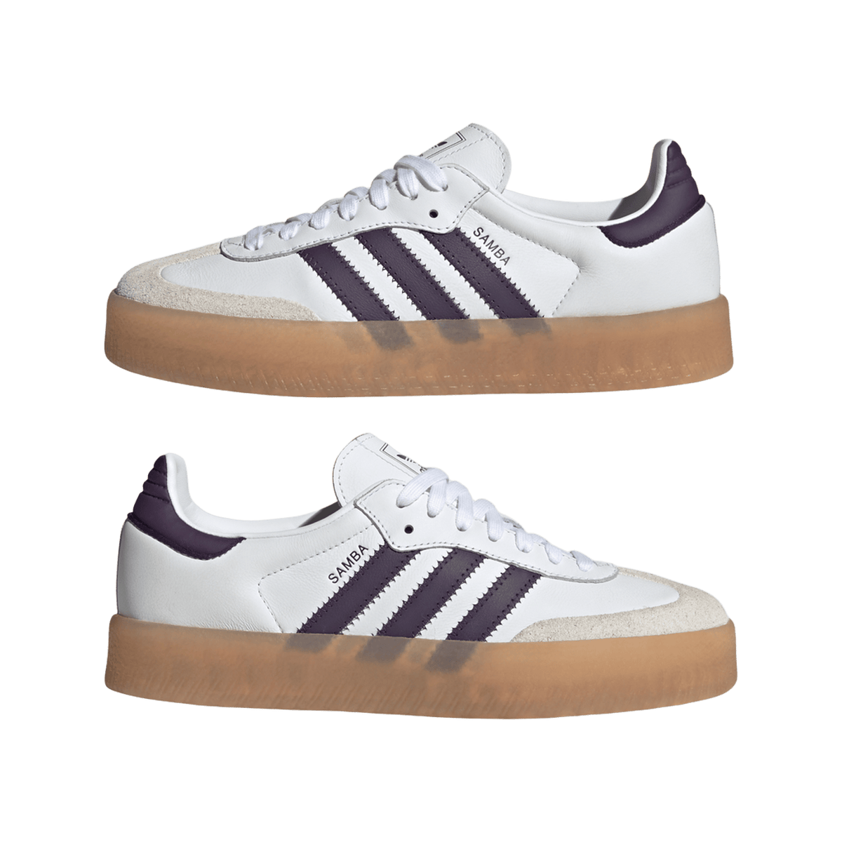 adidas Sambae White Off White Aurora Plum (Women's)