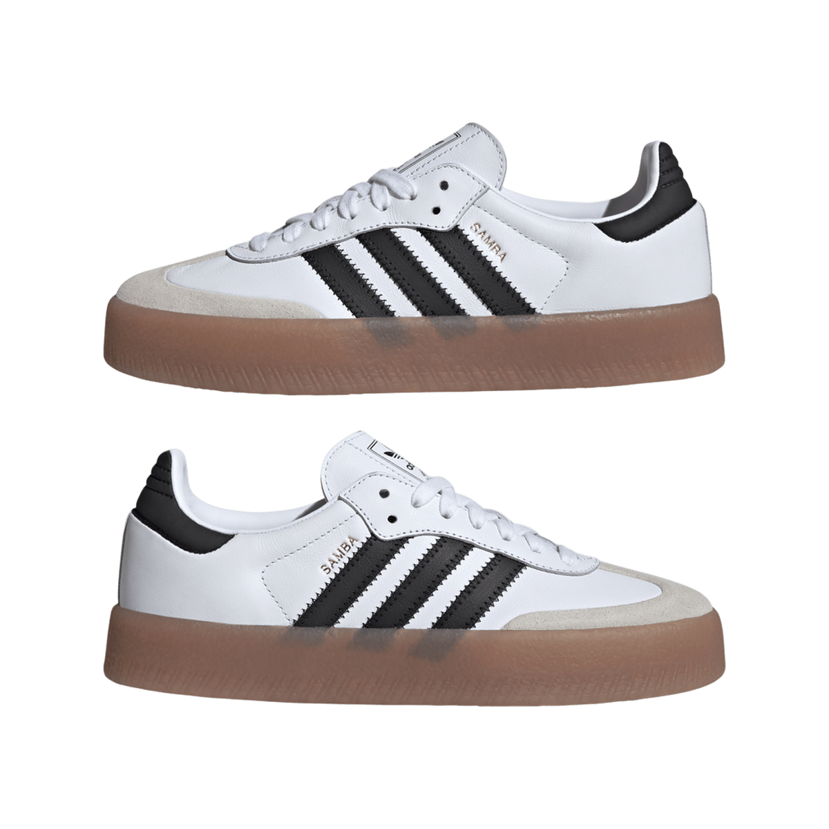 adidas Sambae Cloud White Metallic Gold (Women's)