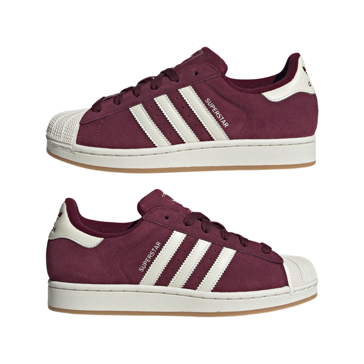 adidas Superstar Maroon Off White (Women's)