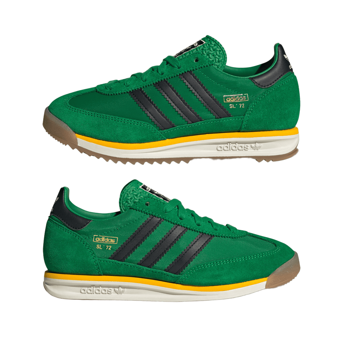 adidas SL 72 RS Green Core Black Crew Yellow (GS)