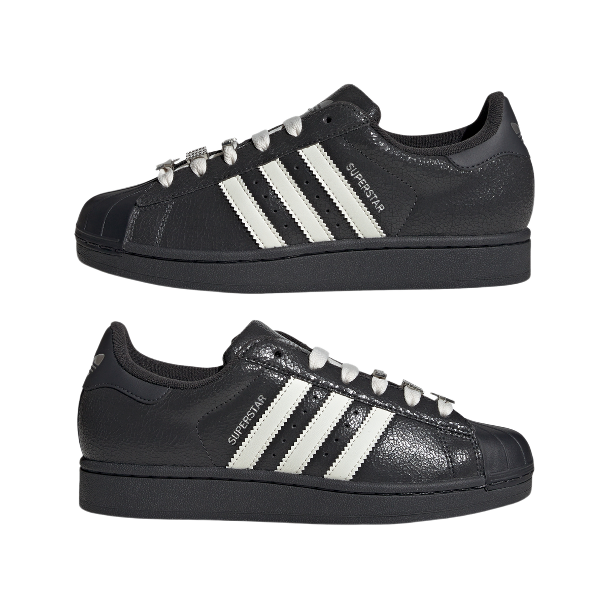 adidas Superstar II Carbon Off White Silver Metallic (Women's)