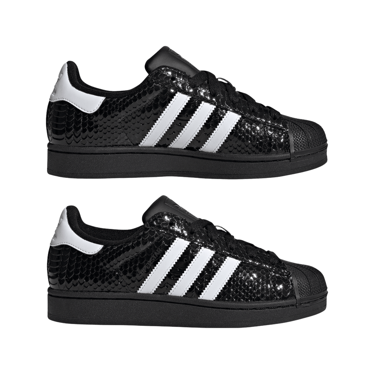 adidas Superstar II Patent Snakeskin Black White (Women's)