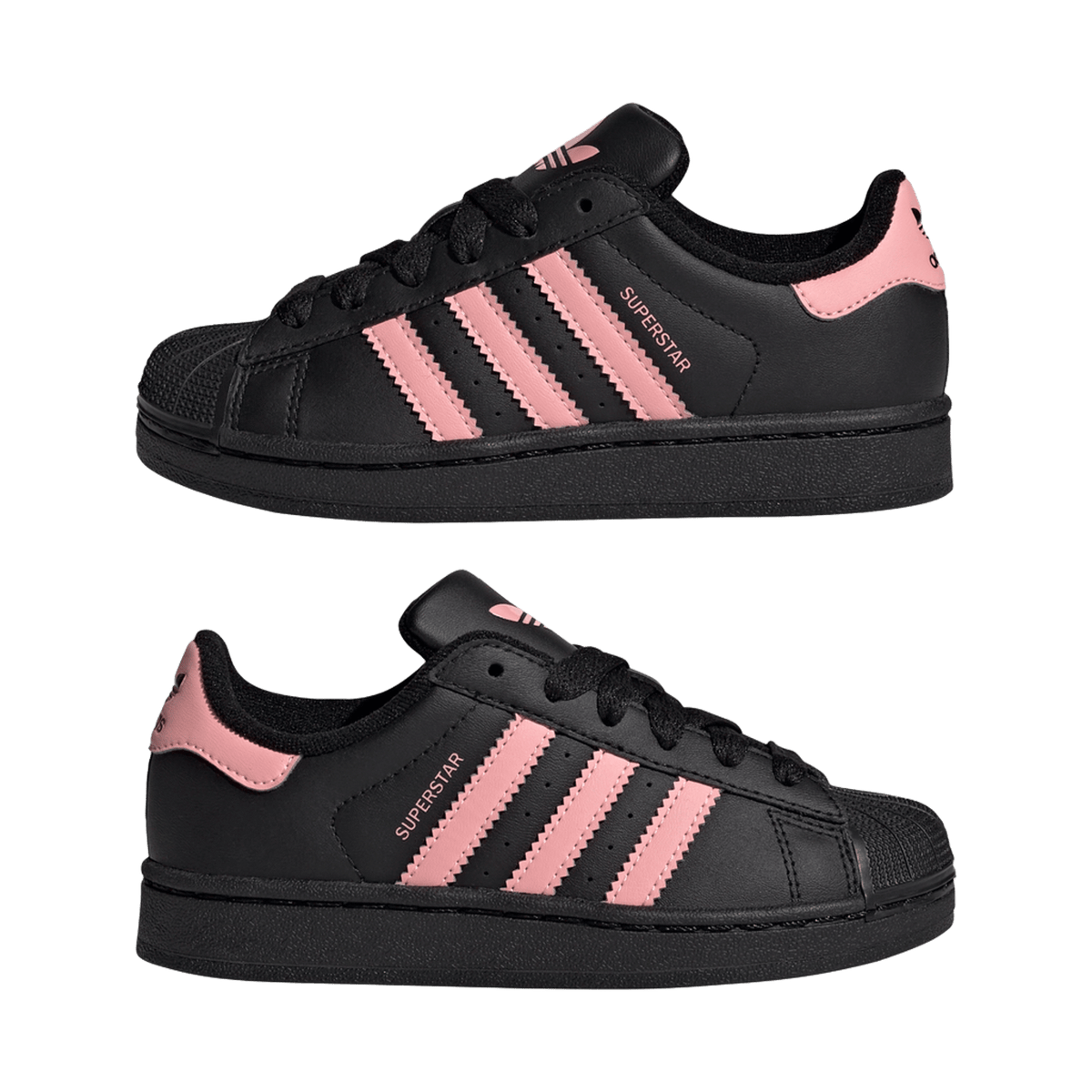 adidas Superstar II Black Glow Pink (PS)