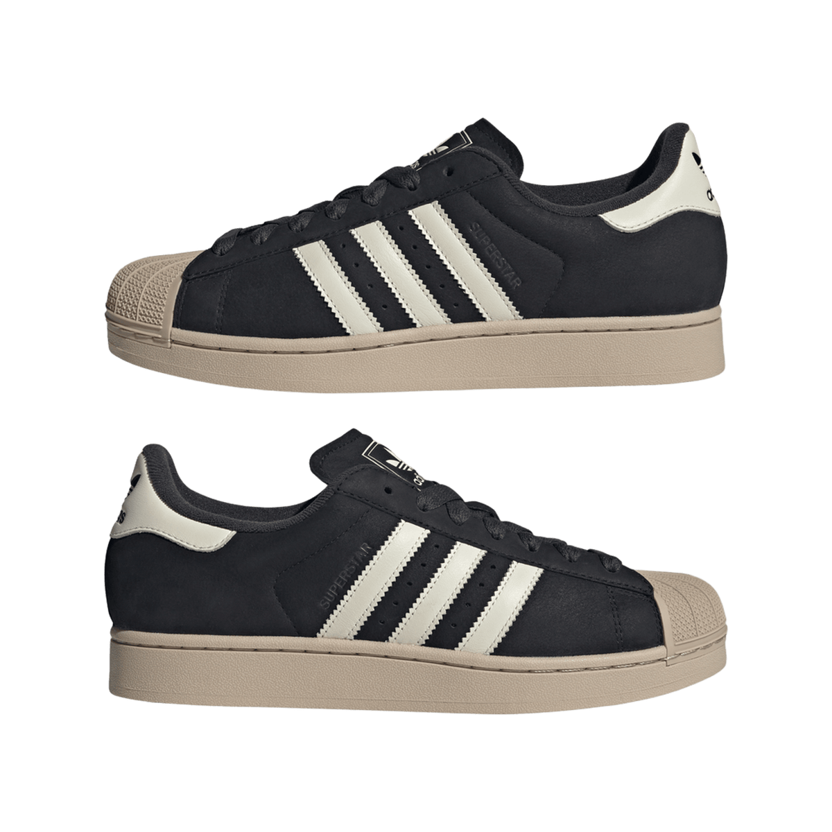 adidas Superstar II Black Off White Stone Khaki