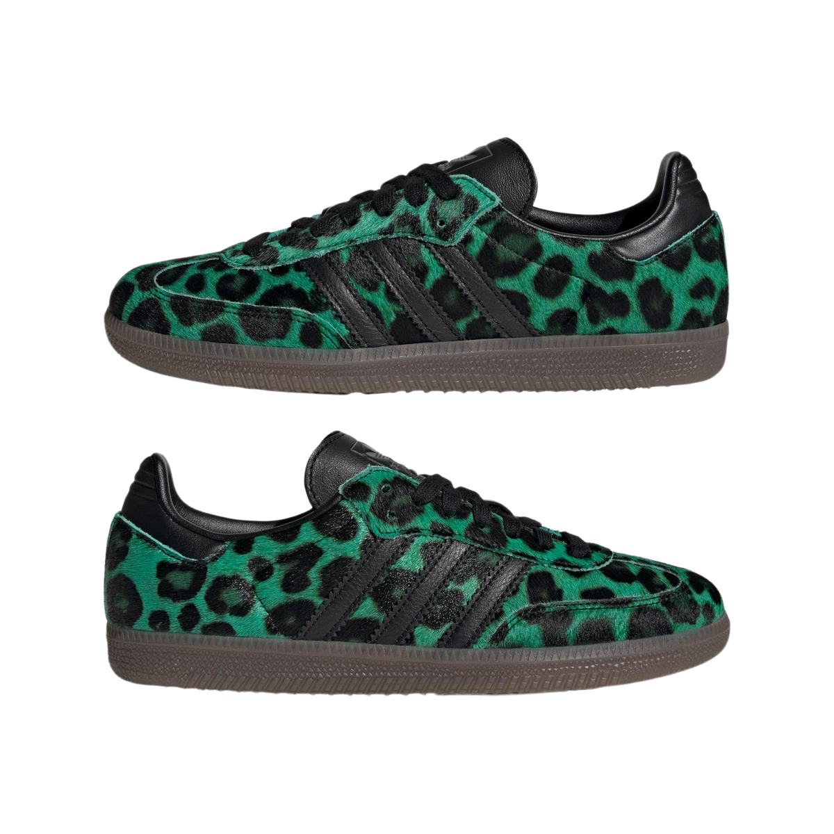 adidas Samba Semi Screaming Green Core Black Gold Metallic (Women's)