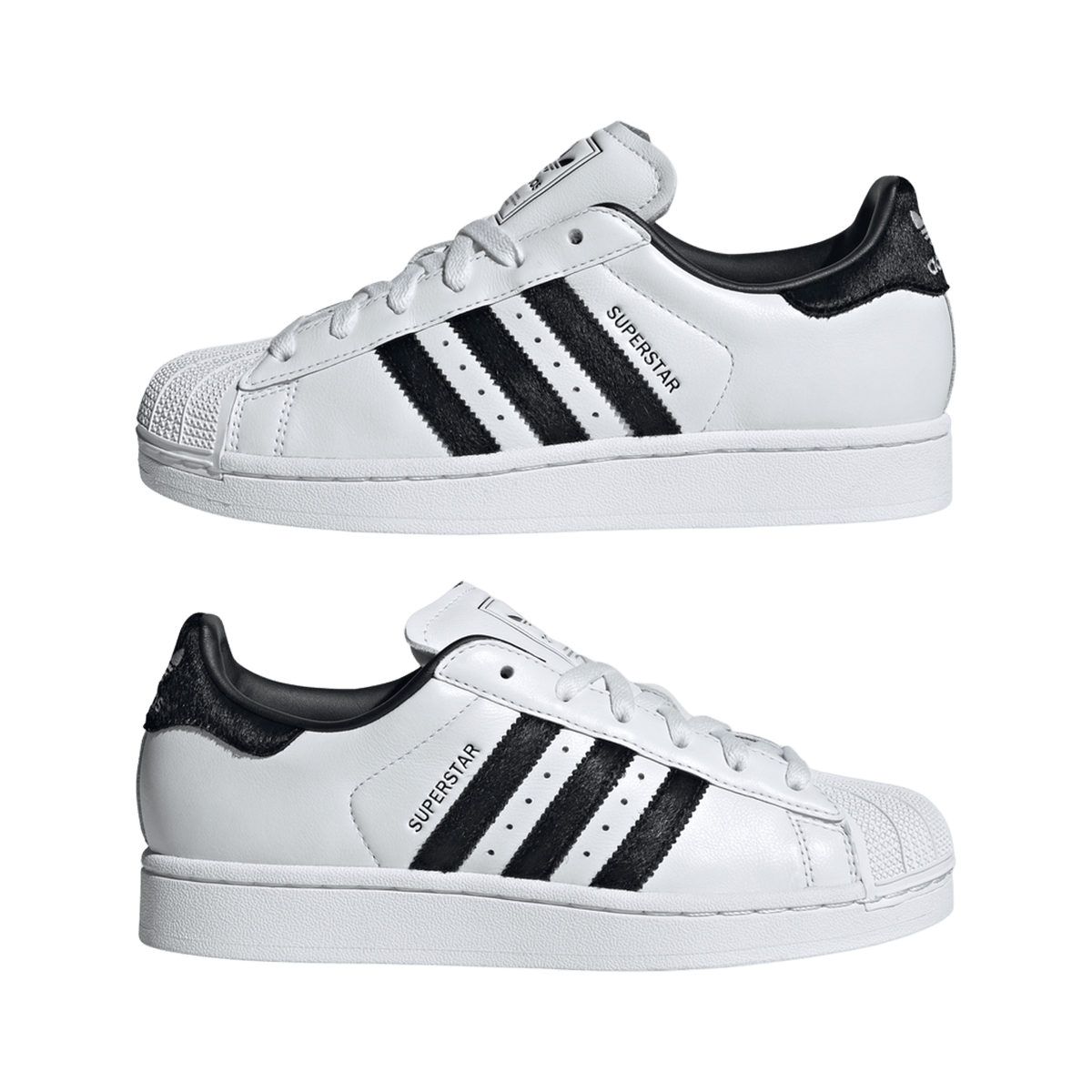 adidas Superstar II White Black Pony Hair (Women's)