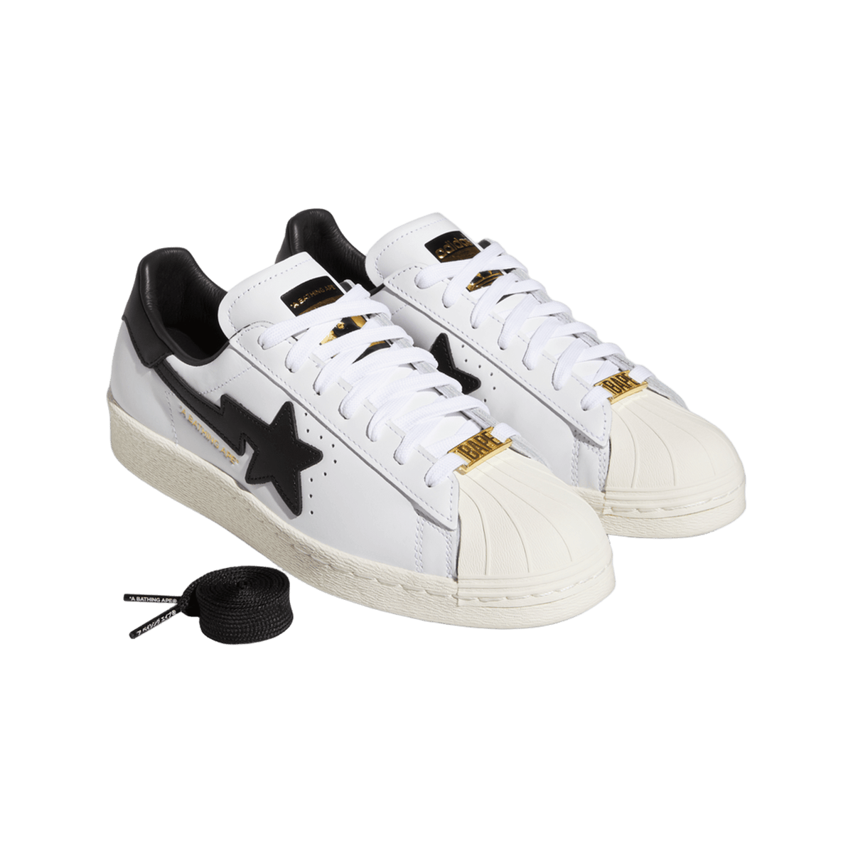 adidas Superstar 80s Bape White Black