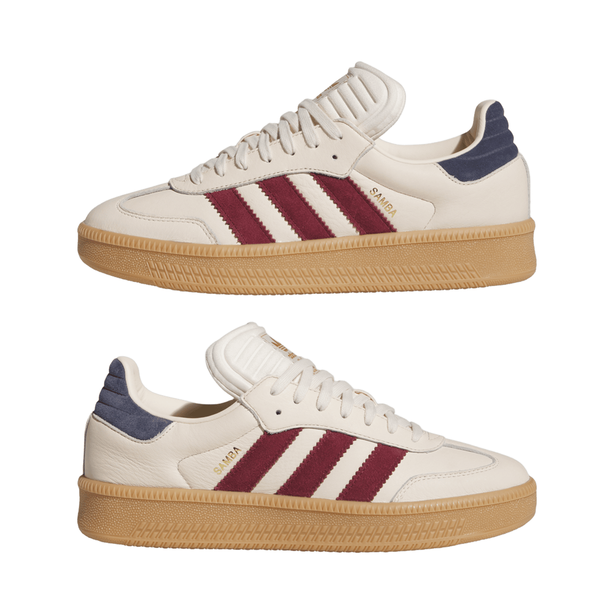 adidas Samba XLG Wonder White Shadow Red Gold Metallic