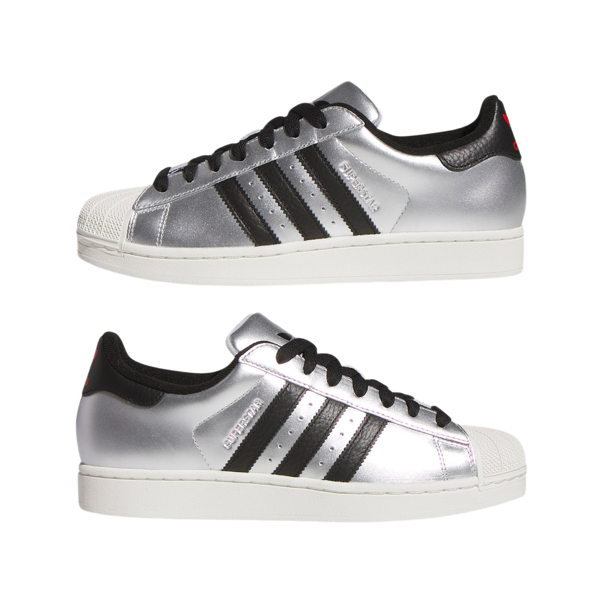 adidas Superstar II Silver Metallic Black