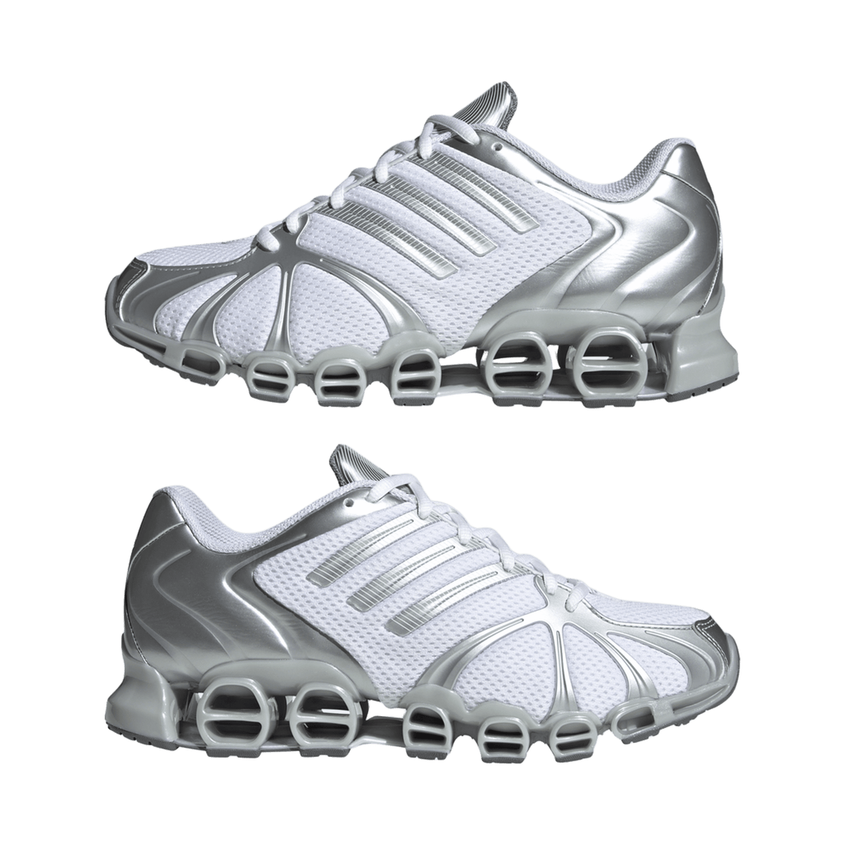 adidas Mega Ghostride Cloud White Silver Metallic Matte Silver (Women's)